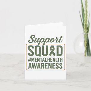 Carte Sunflower Hair Teen Support Squad Mental Health Aw