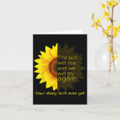 Carte Sunflower Hope  (Fleur jaune)