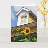 Carte Sunflower House fleurs jaunes été (Fleur jaune)