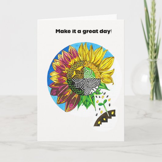 Carte Sunflower Joy (Devant)