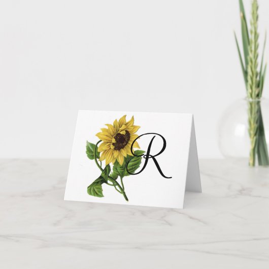 Carte Sunflower Notecard (Devant)