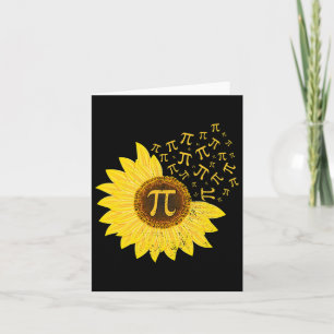 Carte Sunflower Pi Jour 3.14 Mars 14 Math Enseignant Vin