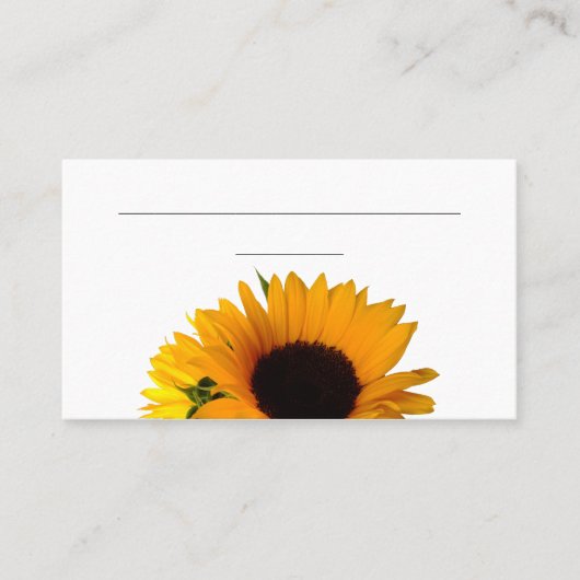 Carte Sunflower Place (3,5 po x 2,0 po, 100 pack) (Devant)