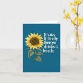 Carte Sunflower Suicide Awareness  (Fleur jaune)