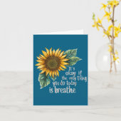 Carte Sunflower Suicide Awareness  (Fleur jaune)