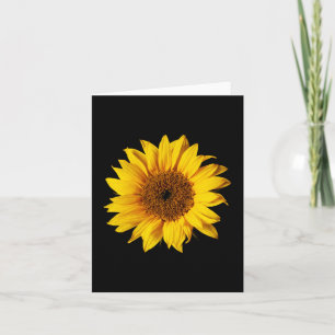 Carte Sunflower Yellow on Black