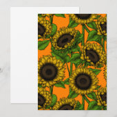 Carte Sunflowers (Devant / Derrière)