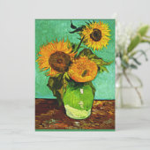 Carte Sunflowers, 3, par Vincent van Gogh (Debout devant)