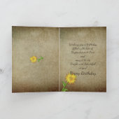 Carte Sunflowers - Anniversaire - Secret Pal (Intérieur)