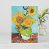 Carte Sunflowers Vincent van Gogh (Debout devant)
