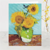 Carte Sunflowers Vincent van Gogh (Fleur jaune)