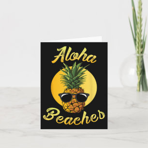 Carte Sungles à ananas T Shirt Aloha Plages Hawaiian H
