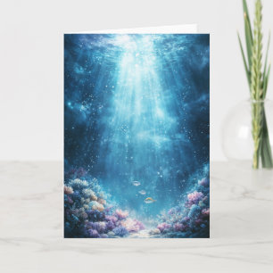 Carte Sunlit Coral Wonderland avec le poisson tropical