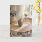 Carte Sunlit Cottage Table Card – French Country (Fleur jaune)