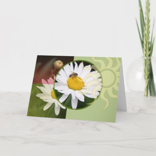 Carte Sunlit Daisy et Bee (Devant)