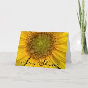 CARTE SUNLOWER SOLEIL PHOTO GREETING CARD