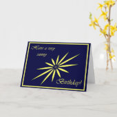 Carte Sunny Birthday ! (Fleur jaune)