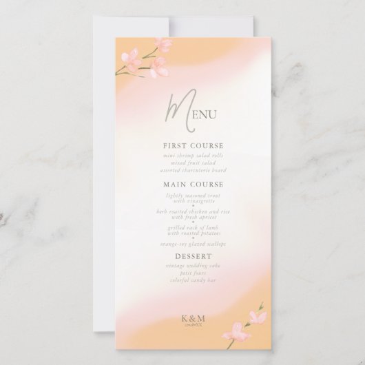 Carte Sunny Fleur sauvage Mariage Gradient ID1023 (Devant)