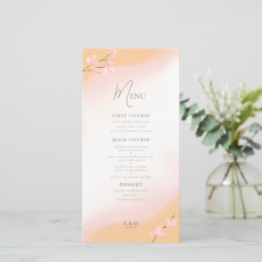 Carte Sunny Fleur sauvage Mariage Gradient ID1023 (Debout devant)