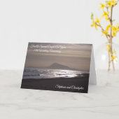 Carte Sunrise 11e anniversaire de Mariage personnalisé (Fleur jaune)