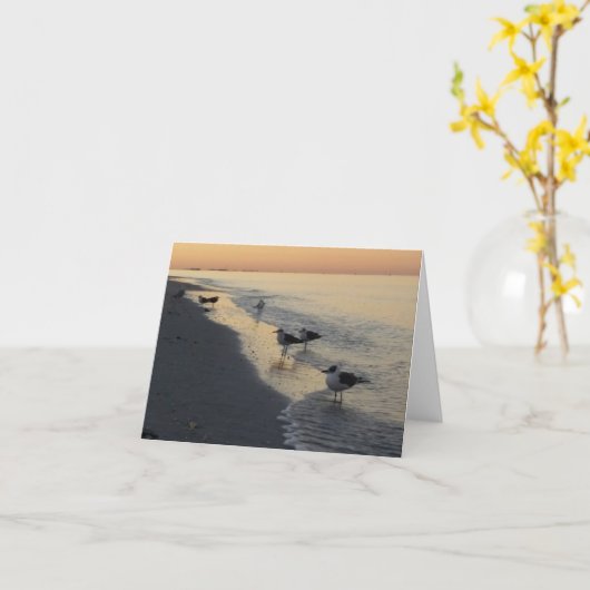 Carte Sunrise à Sunset Beach (Fleur jaune)