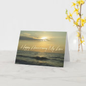 Carte Sunrise Anniversaire De Kure Beach (Fleur jaune)