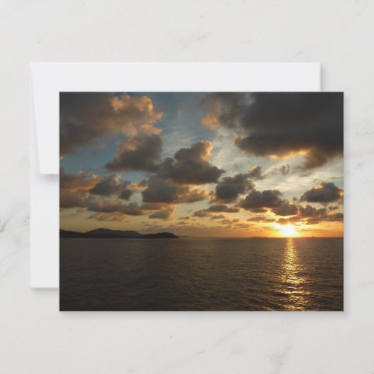 Carte Sunrise aux îles Virgin (Devant)