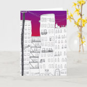 Carte Sunrise City (Fleur jaune)