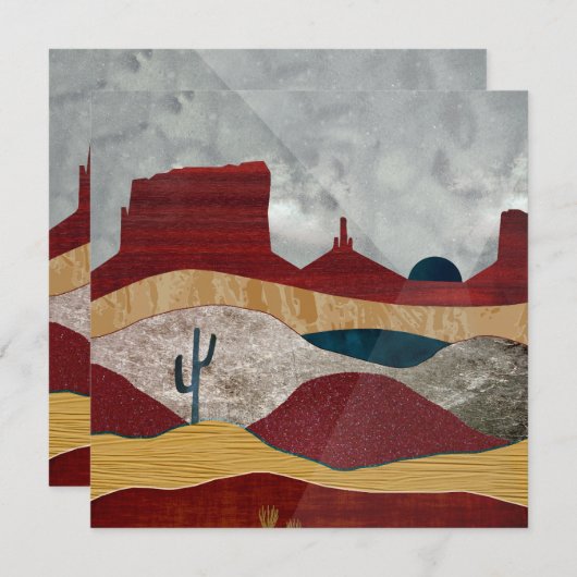 Carte Sunrise du désert (Devant / Derrière)