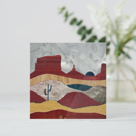 Carte Sunrise du désert (Debout devant)