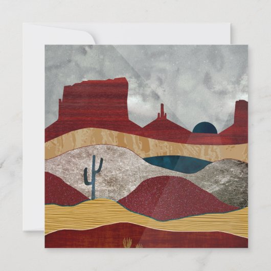 Carte Sunrise du désert (Dos)