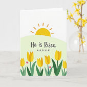 Carte Sunrise Easter Celebration Card (Fleur jaune)