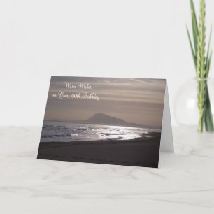 Carte Sunrise Over The Sea Personnalisé 100e anniversair