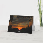 Carte Sunrise/Sunset - Un voeu d'anniversaire pour vous. (Dos)