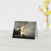 Carte Sunrise Sympathy (Fleur jaune)