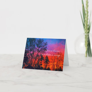 Carte Sunrise sympathy card