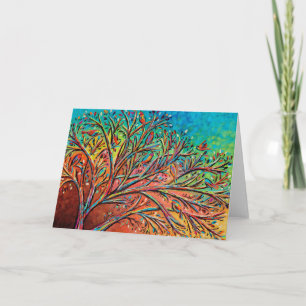 Carte Sunrise Treetop Birds II