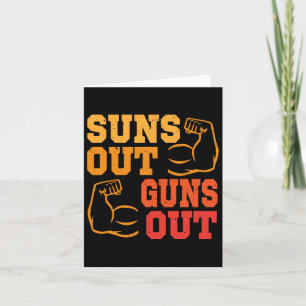 Carte Suns Out Guns Out Muscles Bodybuilding Poids