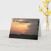 Carte sunset3cardh, En souvenir (Fleur jaune)