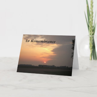 Carte sunset3cardh, En souvenir