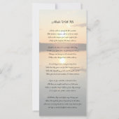 Carte Sunset Abide With Me Poem Memorial Photo Signet (Dos)