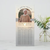 Carte Sunset Abide With Me Poem Memorial Photo Signet (Debout devant)