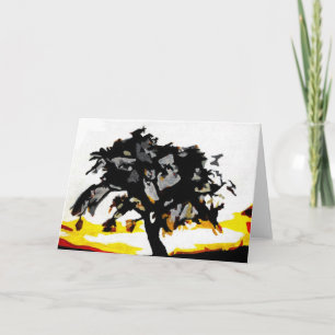 Carte Sunset abstrait