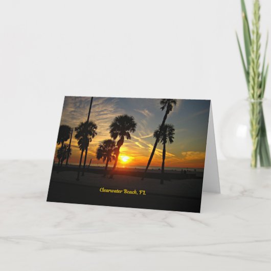 Carte Sunset de Clearwater Beach (Devant)