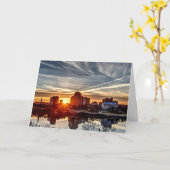 Carte Sunset de Saskatoon (Fleur jaune)