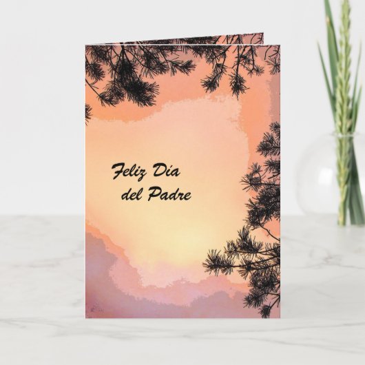 Carte Sunset Dia del Padre Piney (Devant)