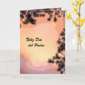 Carte Sunset Dia del Padre Piney (Fleur jaune)