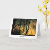 Carte Sunset été (Fleur jaune)