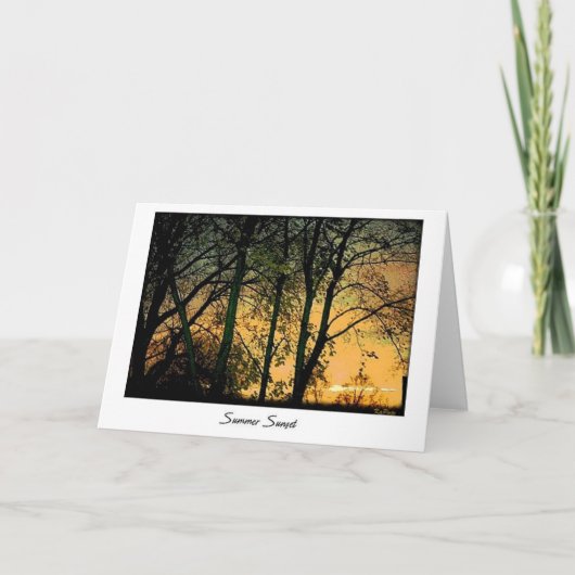 Carte Sunset été (Devant)