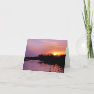 Carte Sunset Greeting Card #65 065